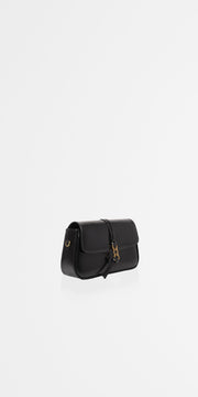 Classic Flap Bag Midi Glossy Black