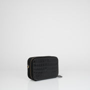 Mandel Bag Black Croc Mat